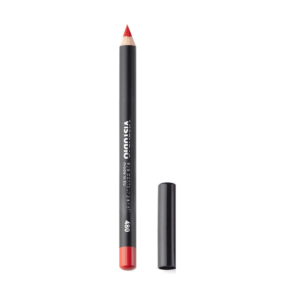 Уцінка! Олівець для губ ViSTUDIO Lip Contour Penсil 480 Glamour Red, 1.8 г